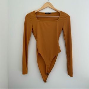 Nasty Gal Mustard Bodysuit